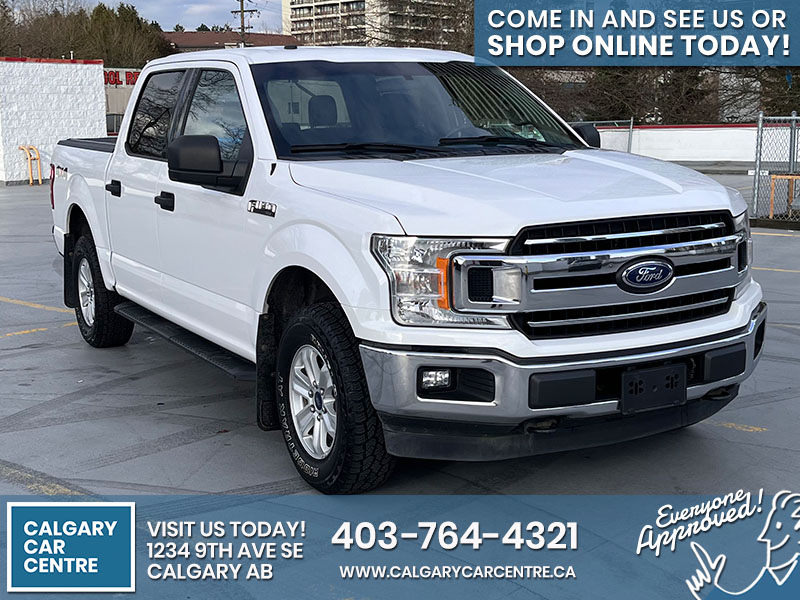 Used Crew Cab 2018 Ford F-150 White for sale in Calgary