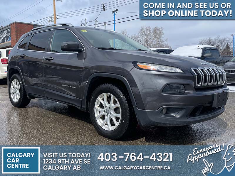 Used SUV 2018 Jeep Cherokee Gray for sale in Calgary