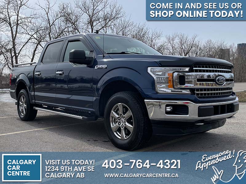 Used Crew Cab 2020 Ford F-150 Blue for sale in Calgary