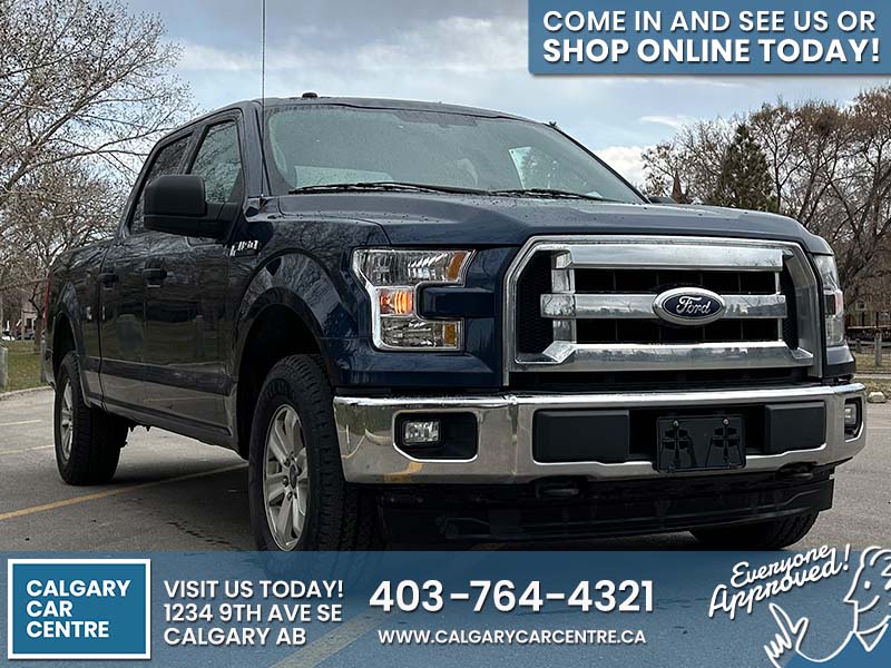 Used Crew Cab 2017 Ford F-150 Blue for sale in Calgary